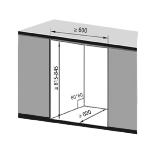 Kích thước lắp đặt máy rửa bát Texgio TGFHD17BT