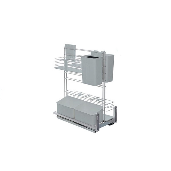 545-13-971 Bộ rổ kéo để gia vị cho cửa bản lề màu đen 400mm 545.13.971