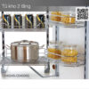 Tủ kho 2 tầng Inox hộp cánh mở Eurogod C040260 2 eurogold c040260