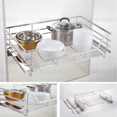 Giá xoong nồi, bát đĩa Eurogold inox 304 nan dẹt  EPD6270