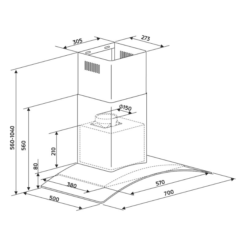 kich thuoc may hut mui ap tuong binova bi 77 gt 07