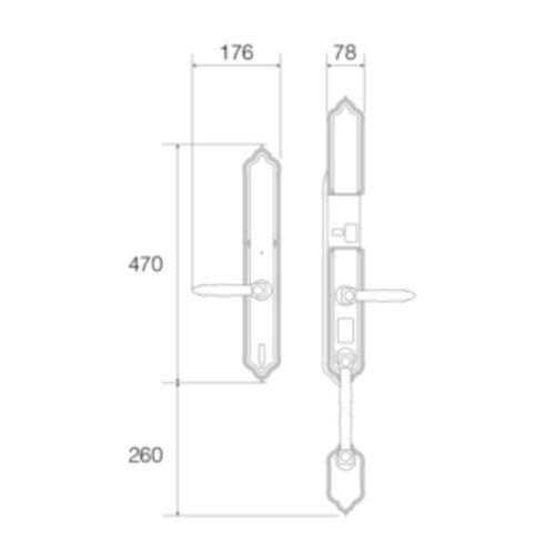 Khóa thông minh Faster FS009-24K 2 kich thuoc khoa thong minh faster fs009 24k